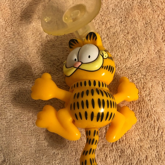 Paws Garfield Suction Cup Pull String Climbing & Moving Cat 4” Works - Picture 4 of 9